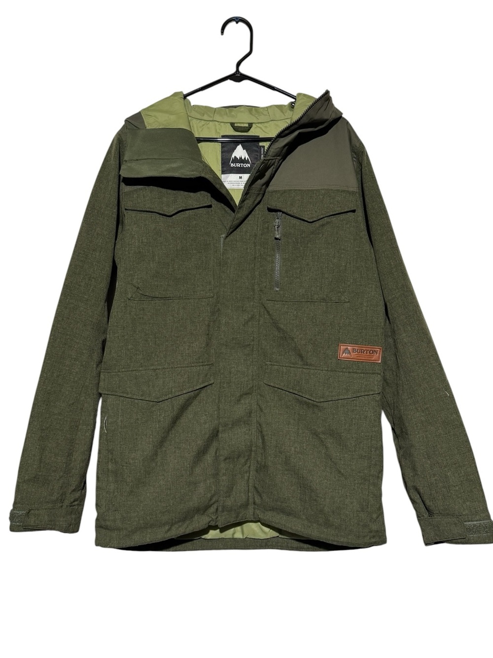 Burton Covert Jacket Coat Men Size Medium Snowboard Ski Winter Forest Green